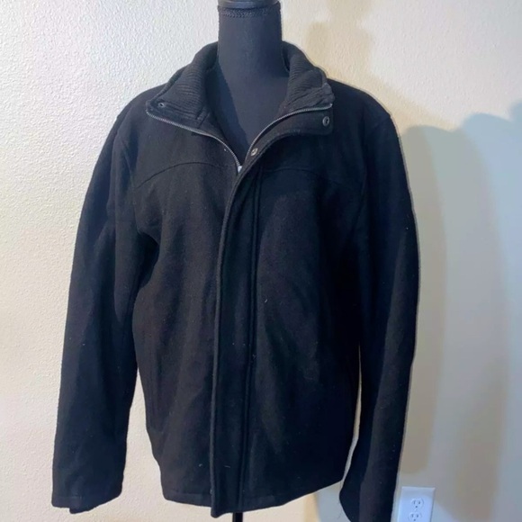 Gap Jacket Men’s XL Navy Wool Double Collar Bomber jacket Classic Casual unisex - Picture 1 of 8